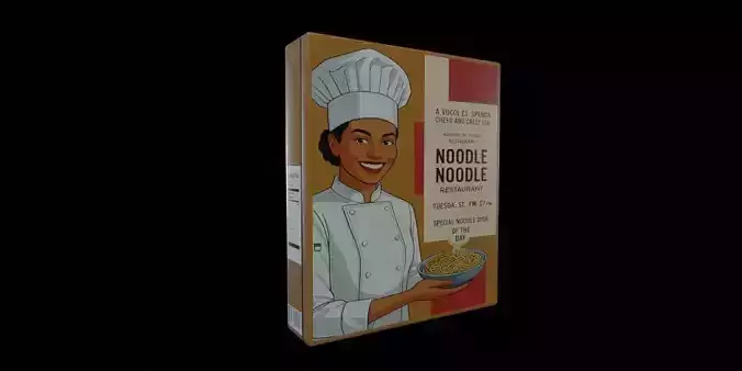 Instant Noodles - GAME READY PBR Low-poly 3D model Low-poly 3D model