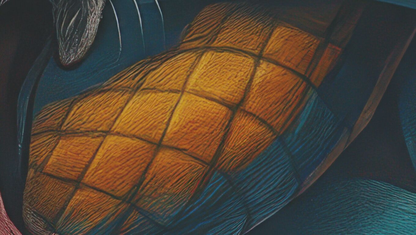 16K Base Color Texture  Dog and Serpent Mural Ultra HD  Texture_12