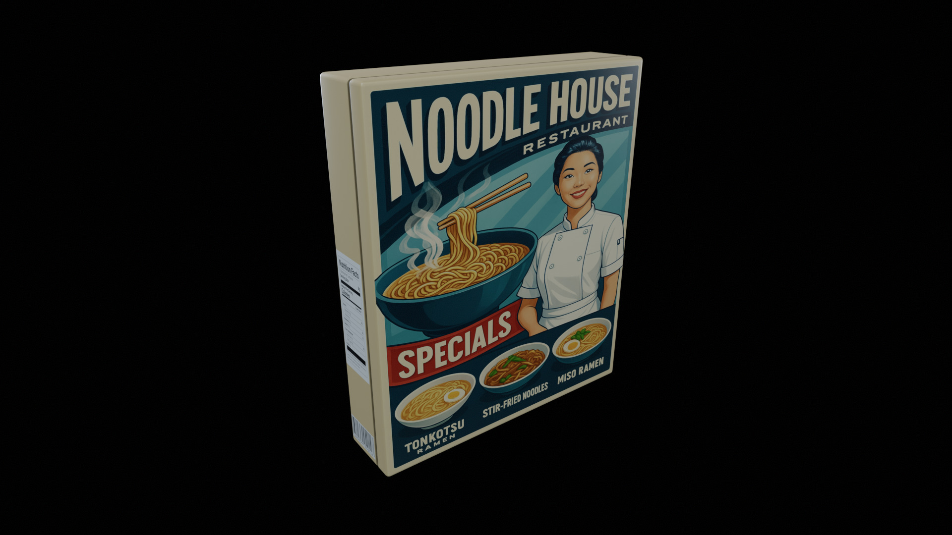 Instant Noodles - GAME READY PBR Low-poly 3D model Low-poly 3D model_1