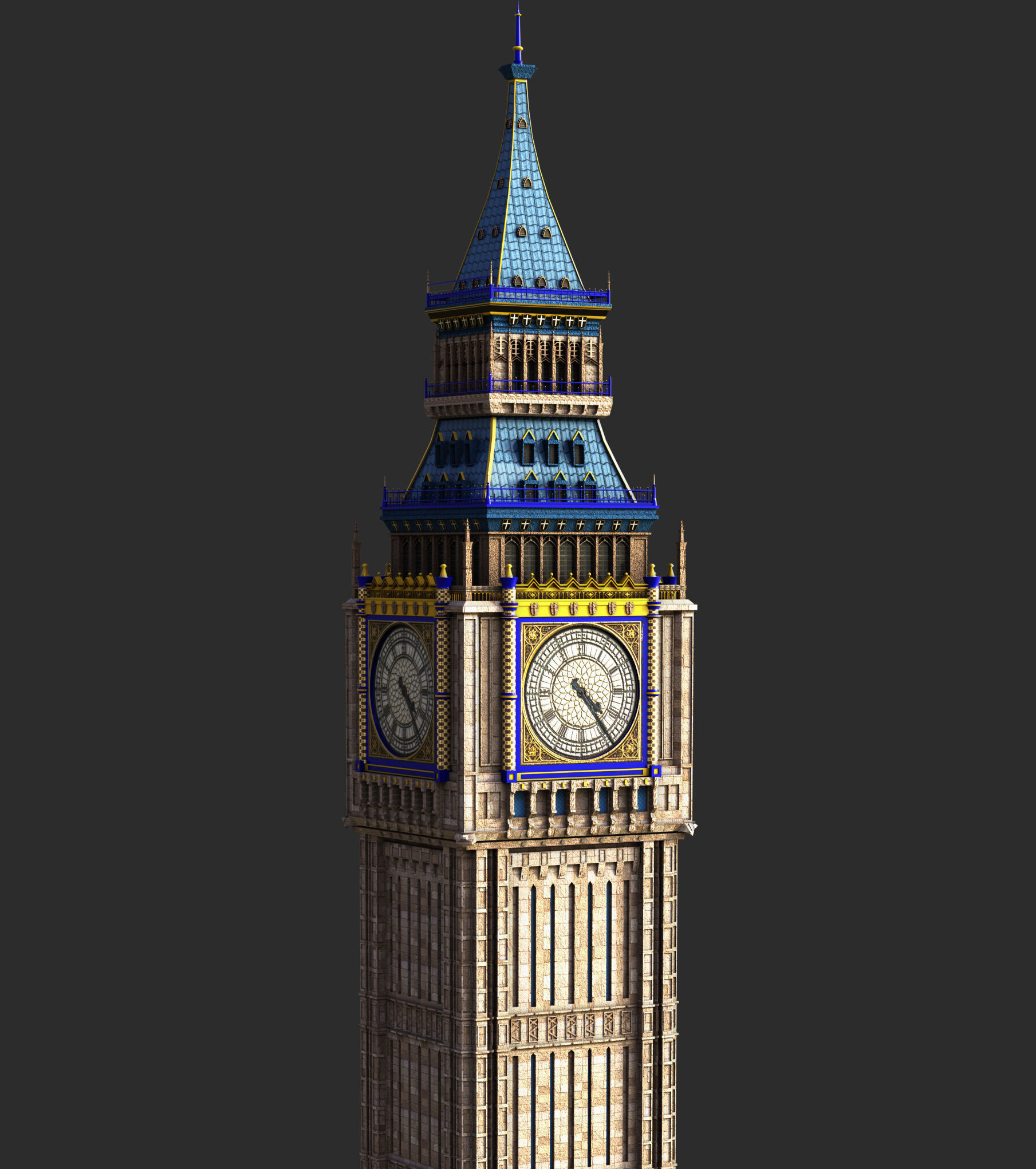 Big Ben 3D model_7
