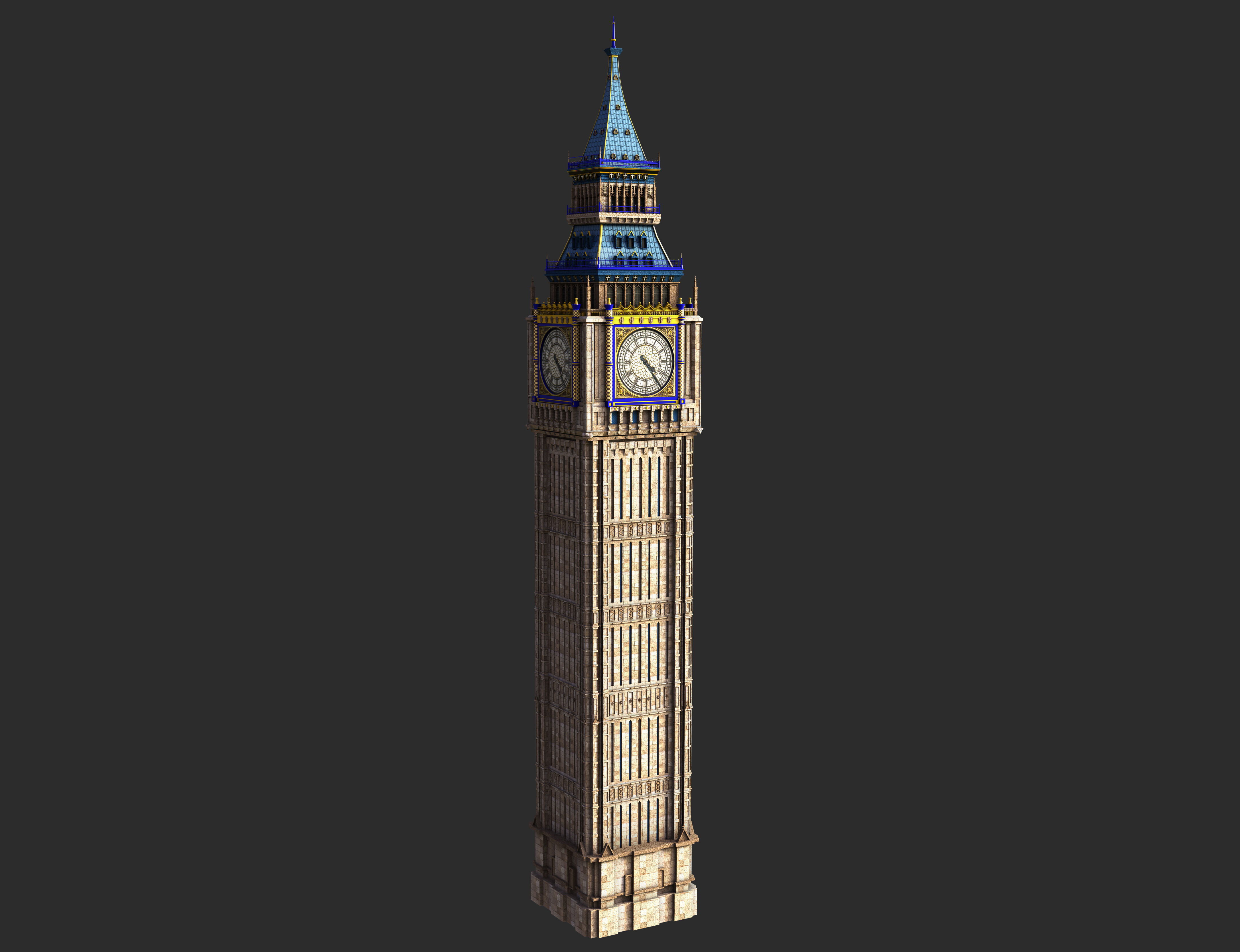 Big Ben 3D model_5