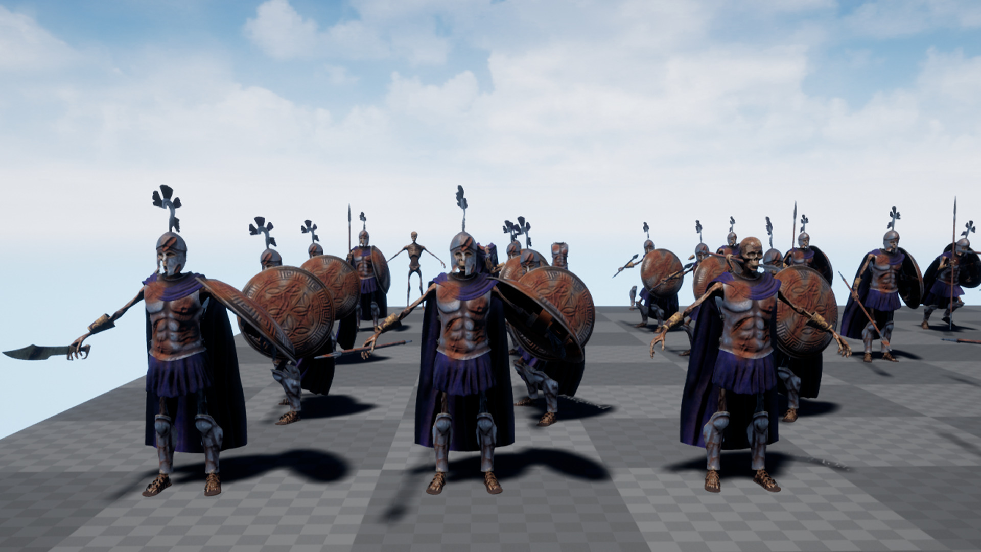 SKELETON SPARTAN ROYAL  Low-poly 3D model_13