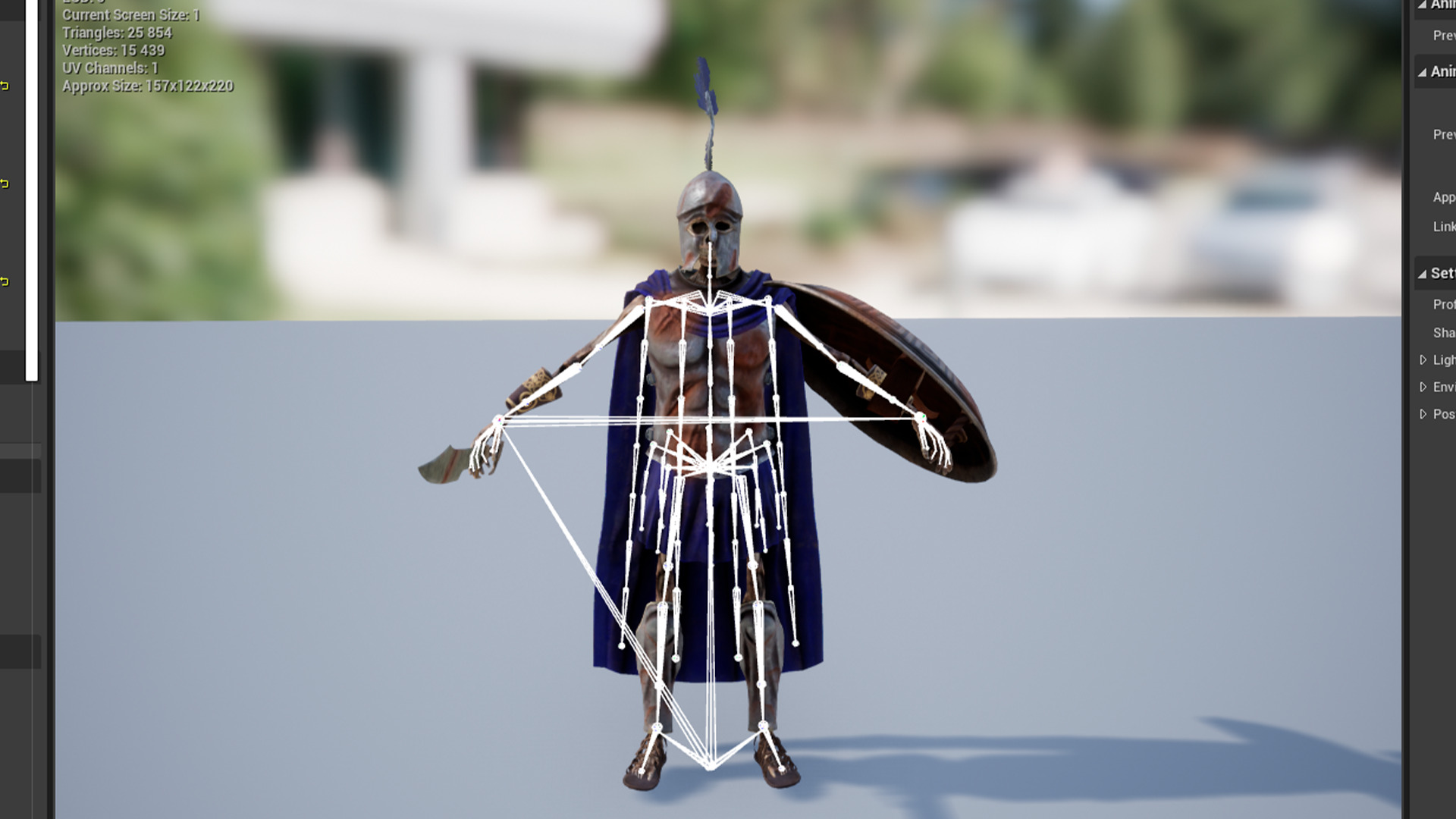 SKELETON SPARTAN ROYAL  Low-poly 3D model_14