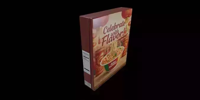 Instant Noodles - GAME READY PBR Low-poly 3D model Low-poly 3D model