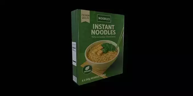 Instant Noodles - GAME READY PBR Low-poly 3D model Low-poly 3D model