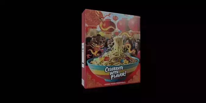 Instant Noodles - GAME READY PBR Low-poly 3D model Low-poly 3D model