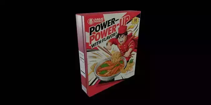Instant Noodles - GAME READY PBR Low-poly 3D model Low-poly 3D model
