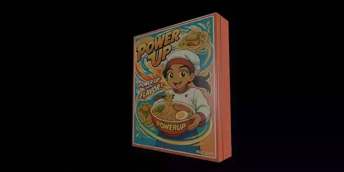Instant Noodles - GAME READY PBR Low-poly 3D model Low-poly 3D model