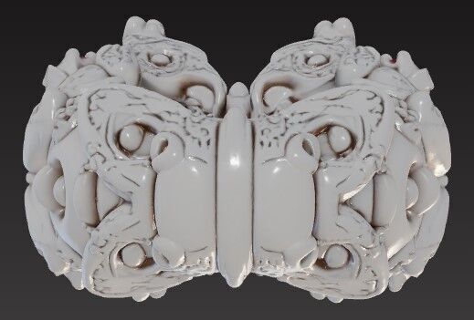 Ottoman Sultan Ring V2 Historic Elegance in Digital Form 3D print model_8