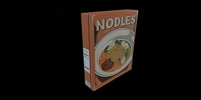 Instant Noodles - GAME READY PBR Low-poly 3D model Low-poly 3D model