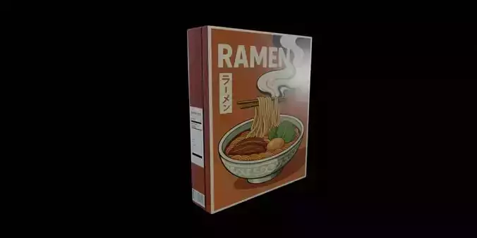 Instant Noodles - GAME READY PBR Low-poly 3D model Low-poly 3D model