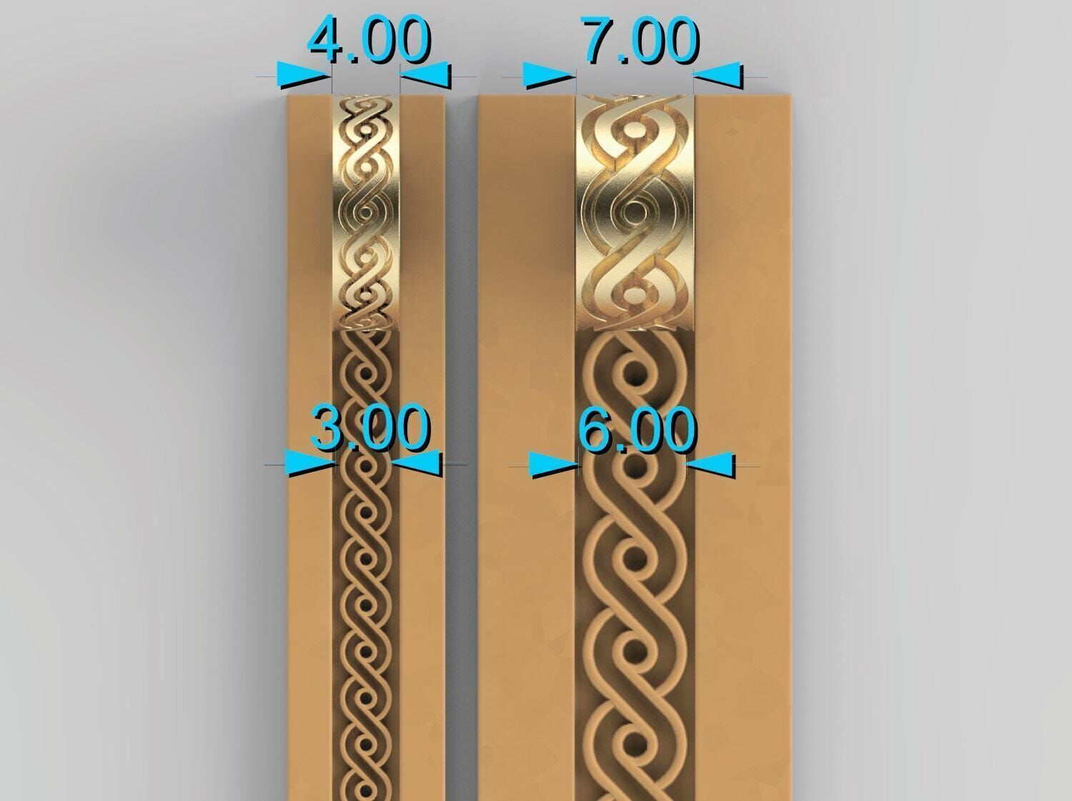 Texture Rollers Wheels for Leather Clay Patterns 3D T001 3D print model_1