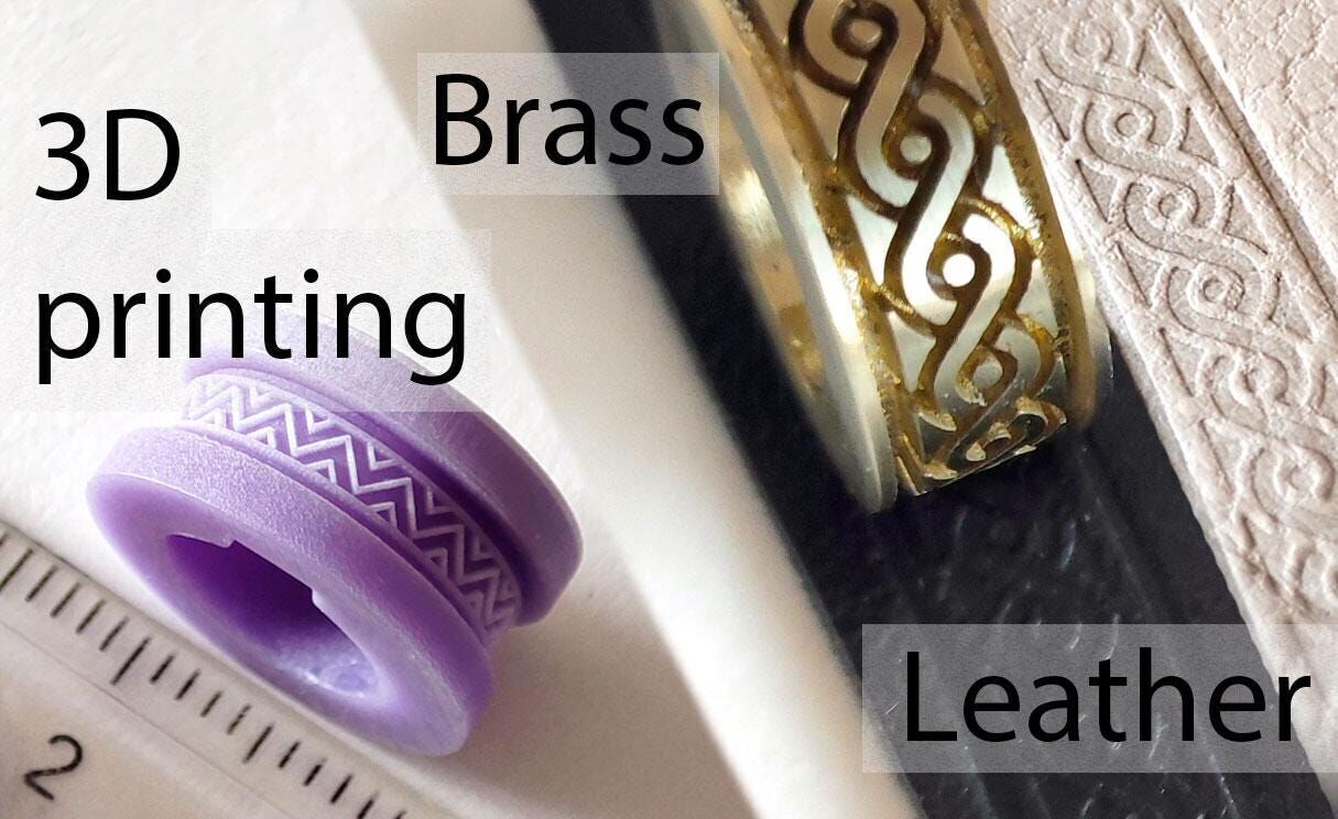 Texture Rollers Wheels for Leather Clay Patterns 3D T001 3D print model_4