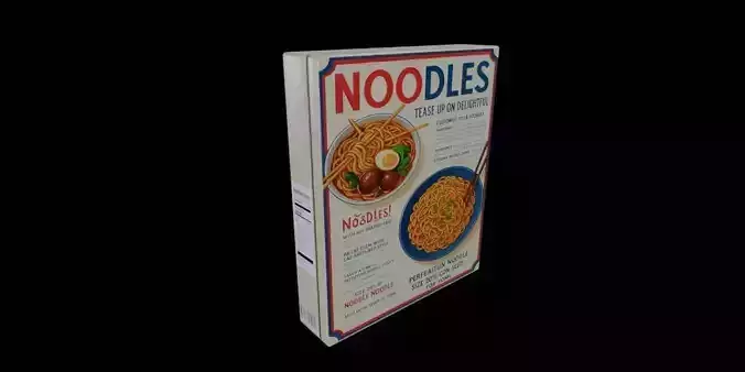 Instant Noodles - GAME READY PBR Low-poly 3D model