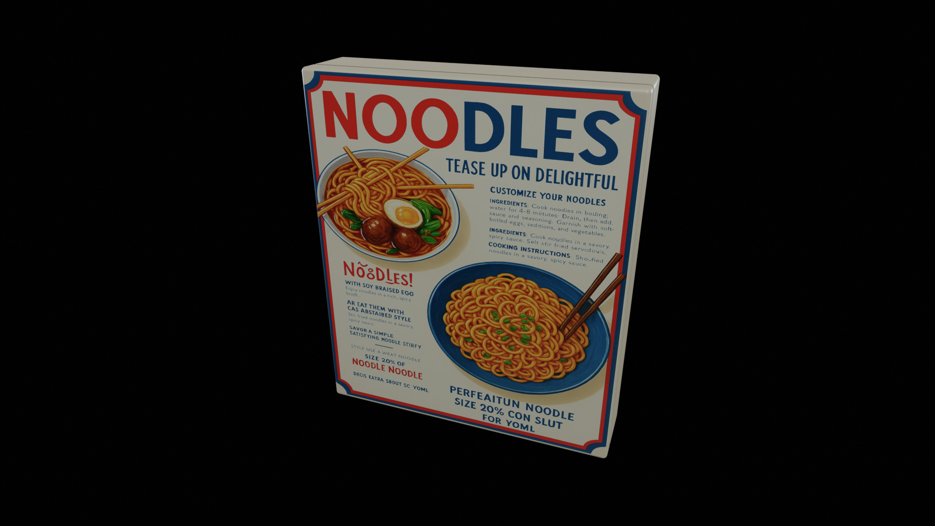 Instant Noodles - GAME READY PBR Low-poly 3D model Low-poly 3D model_3