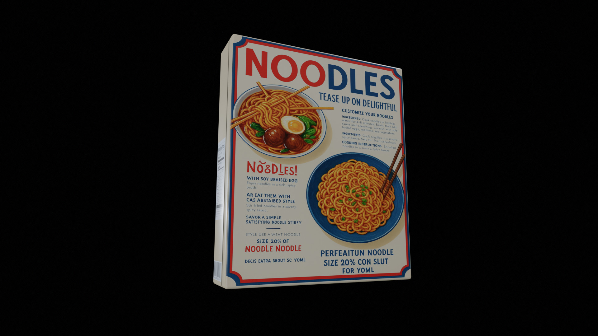 Instant Noodles - GAME READY PBR Low-poly 3D model Low-poly 3D model_5