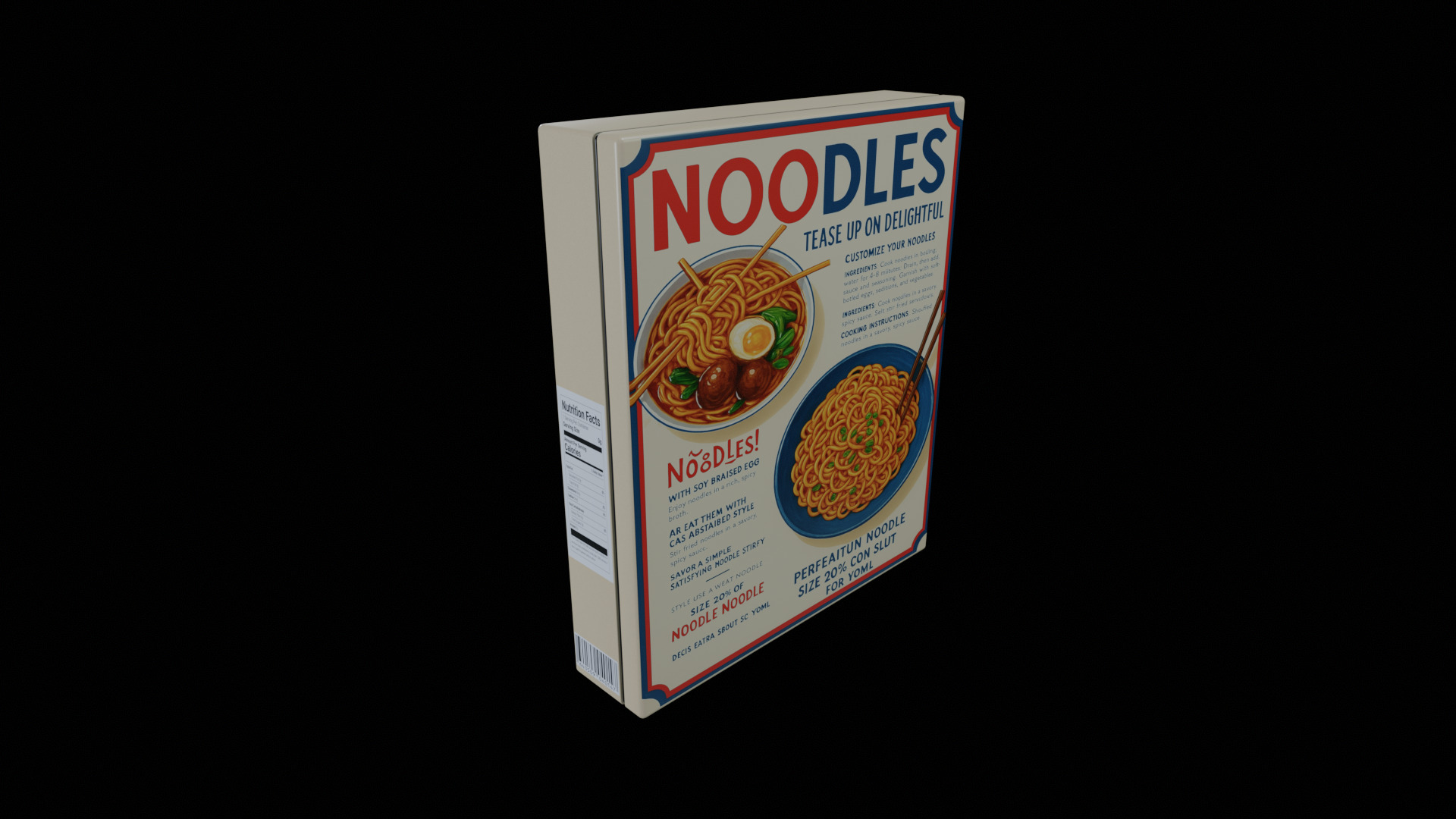 Instant Noodles - GAME READY PBR Low-poly 3D model Low-poly 3D model_1