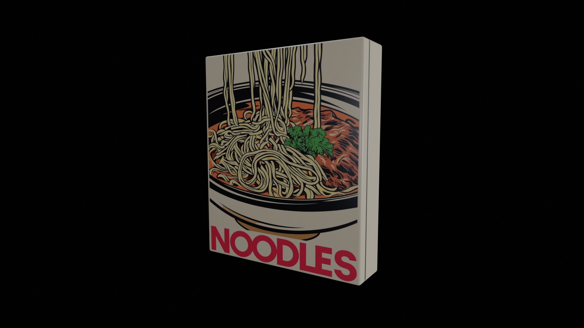 Instant Noodles - GAME READY PBR Low-poly 3D model Low-poly 3D model_1