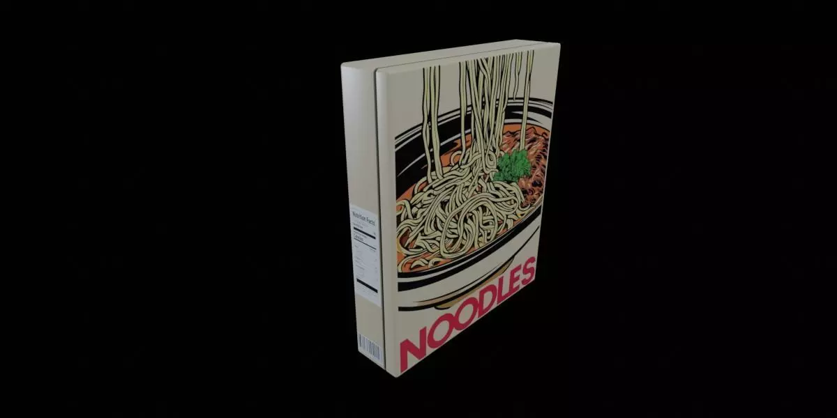Instant Noodles - GAME READY PBR Low-poly 3D model Low-poly 3D model_0