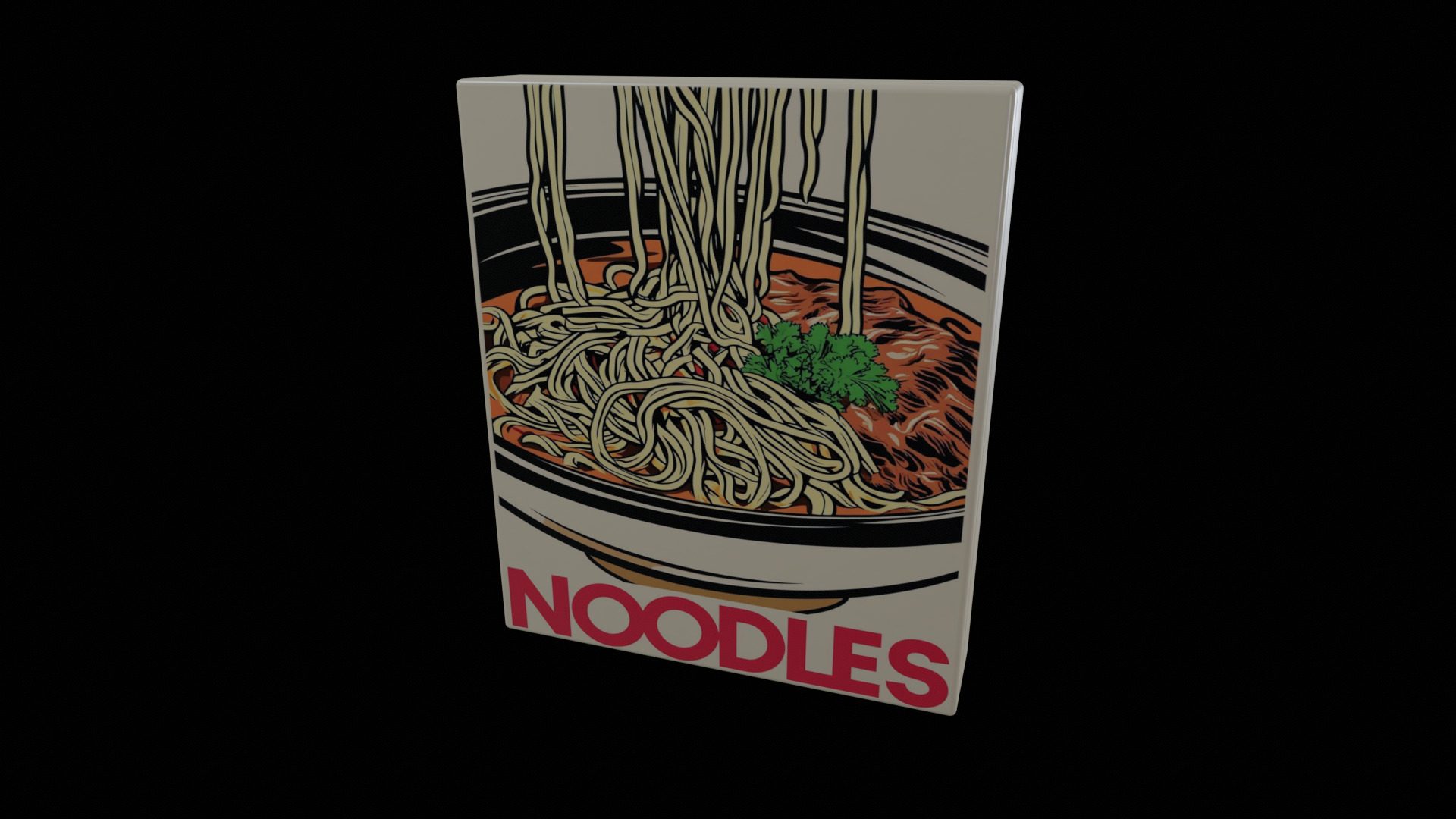 Instant Noodles - GAME READY PBR Low-poly 3D model Low-poly 3D model_5