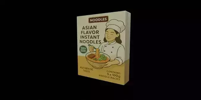 Instant Noodles - GAME READY PBR Low-poly 3D model
