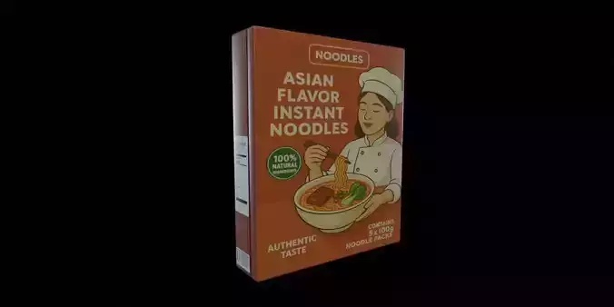 Instant Noodles - GAME READY PBR Low-poly 3D model