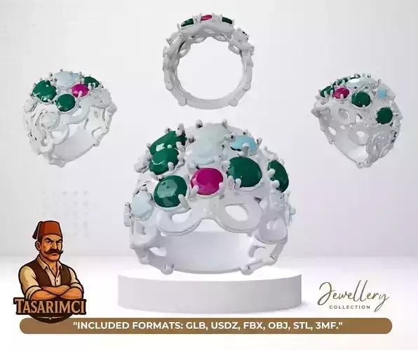 Legacy of the Ottomans  3D Sultan Ring Design