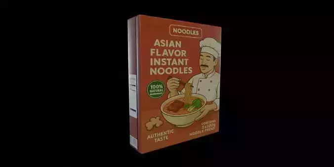 Instant Noodles - GAME READY PBR Low-poly 3D model