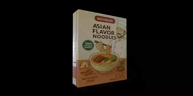 Instant Noodles - GAME READY PBR Low-poly 3D model