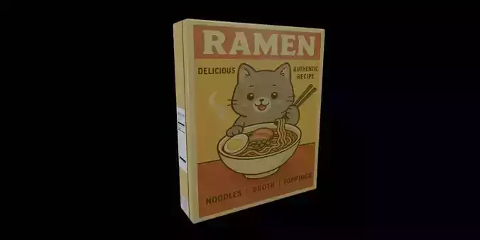 Instant Noodles - GAME READY PBR Low-poly 3D model