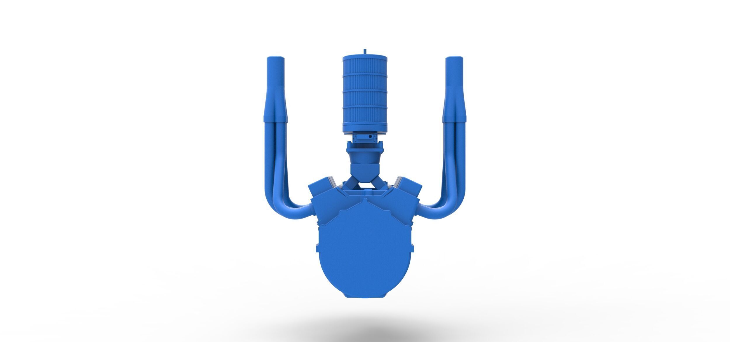 Engine of Vintage Small block Pulling tractor Scale 1 to 25 3D print model_10