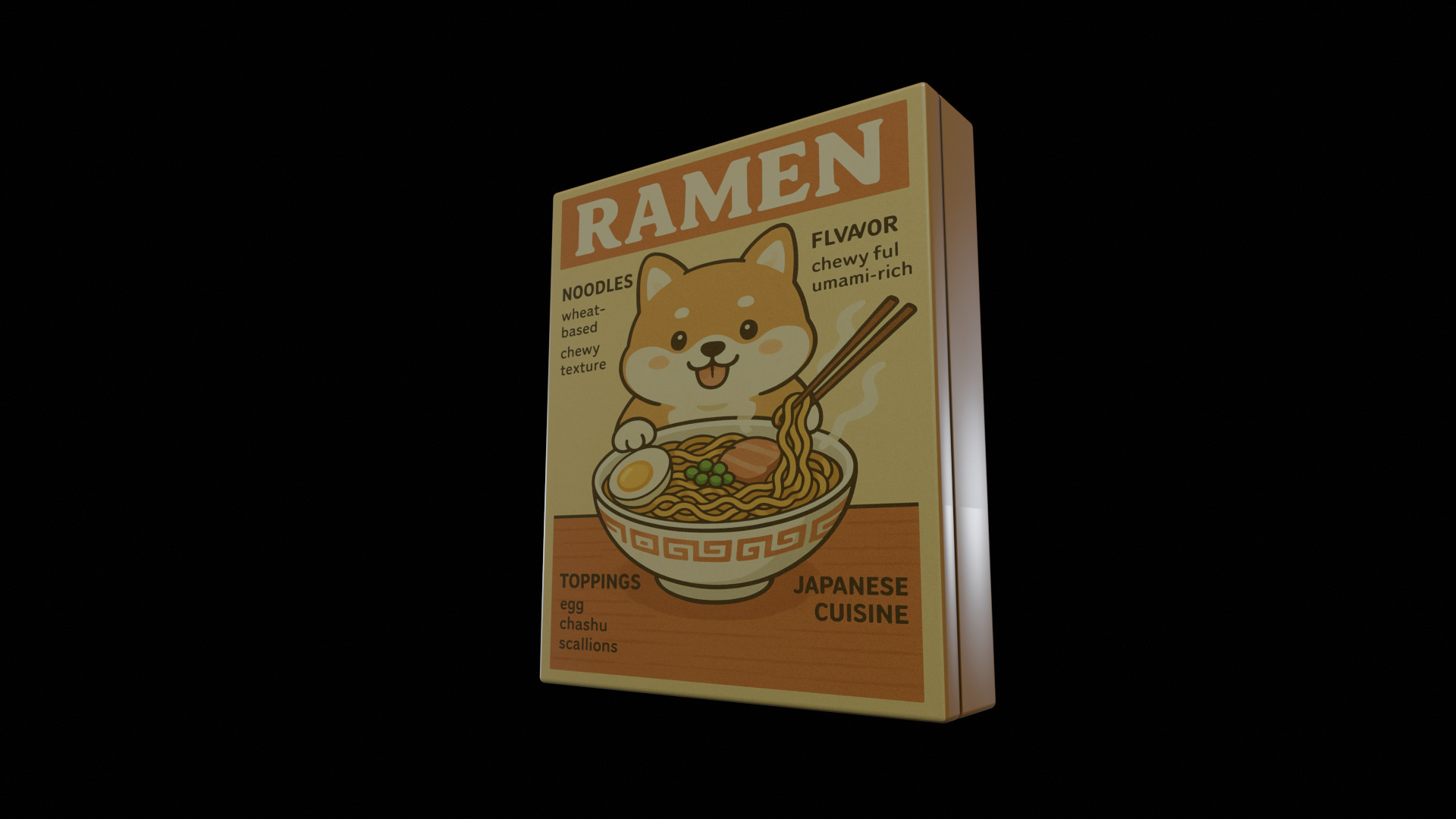 Instant Noodles - GAME READY PBR Low-poly 3D model Low-poly 3D model_4