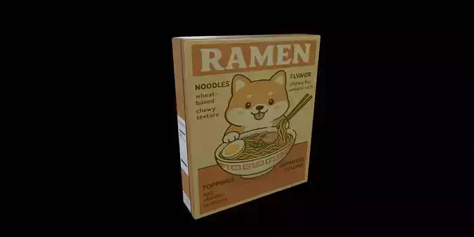 Instant Noodles - GAME READY PBR Low-poly 3D model