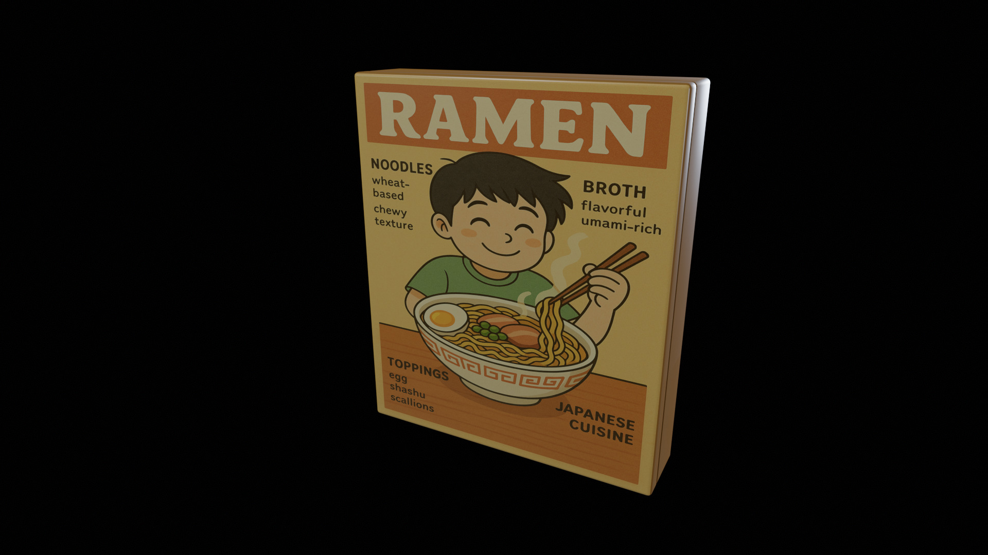 Instant Noodles - GAME READY PBR Low-poly 3D model Low-poly 3D model_2