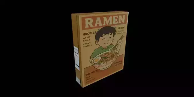 Instant Noodles - GAME READY PBR Low-poly 3D model
