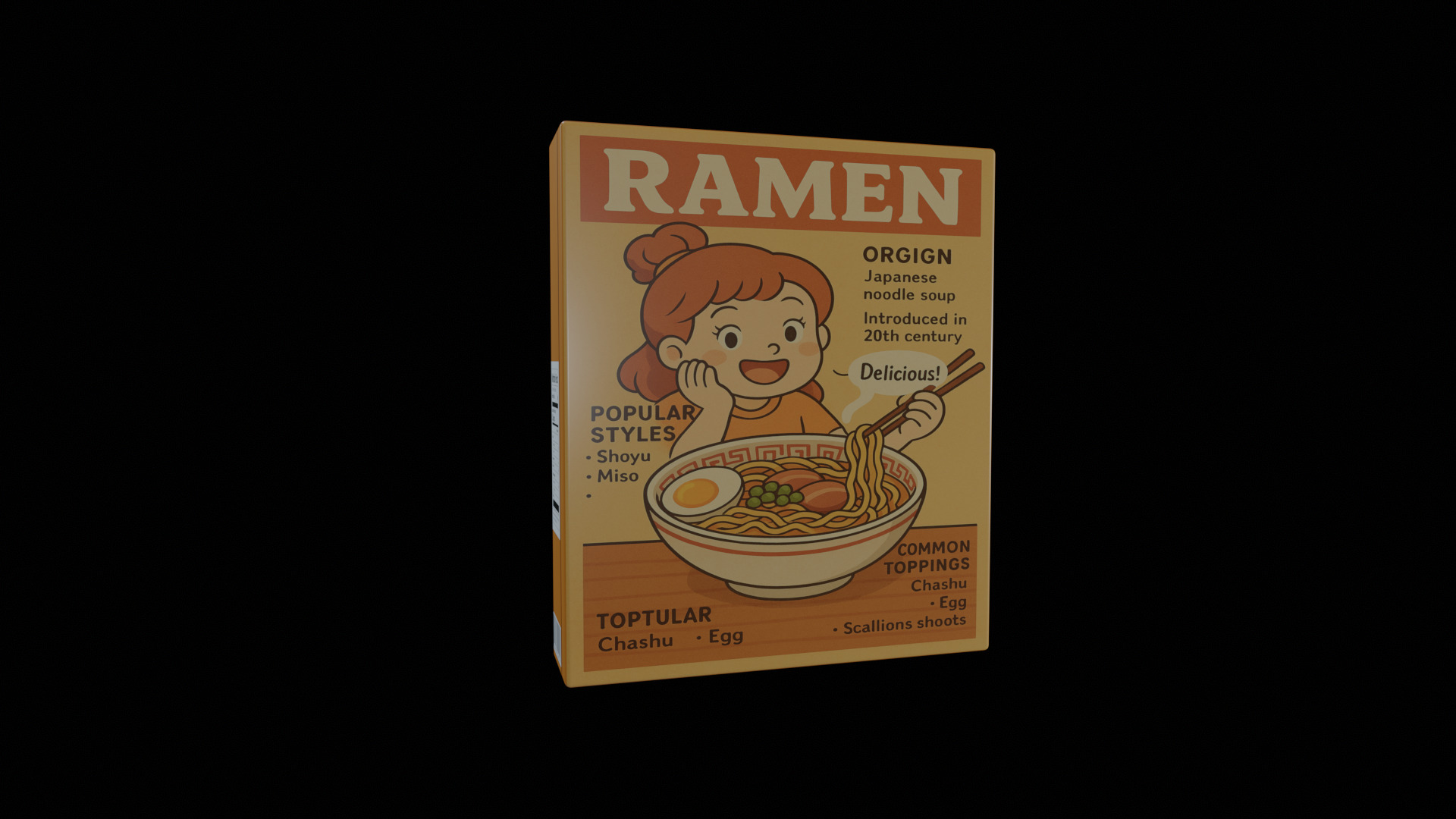 Instant Noodles - GAME READY PBR Low-poly 3D model Low-poly 3D model_4