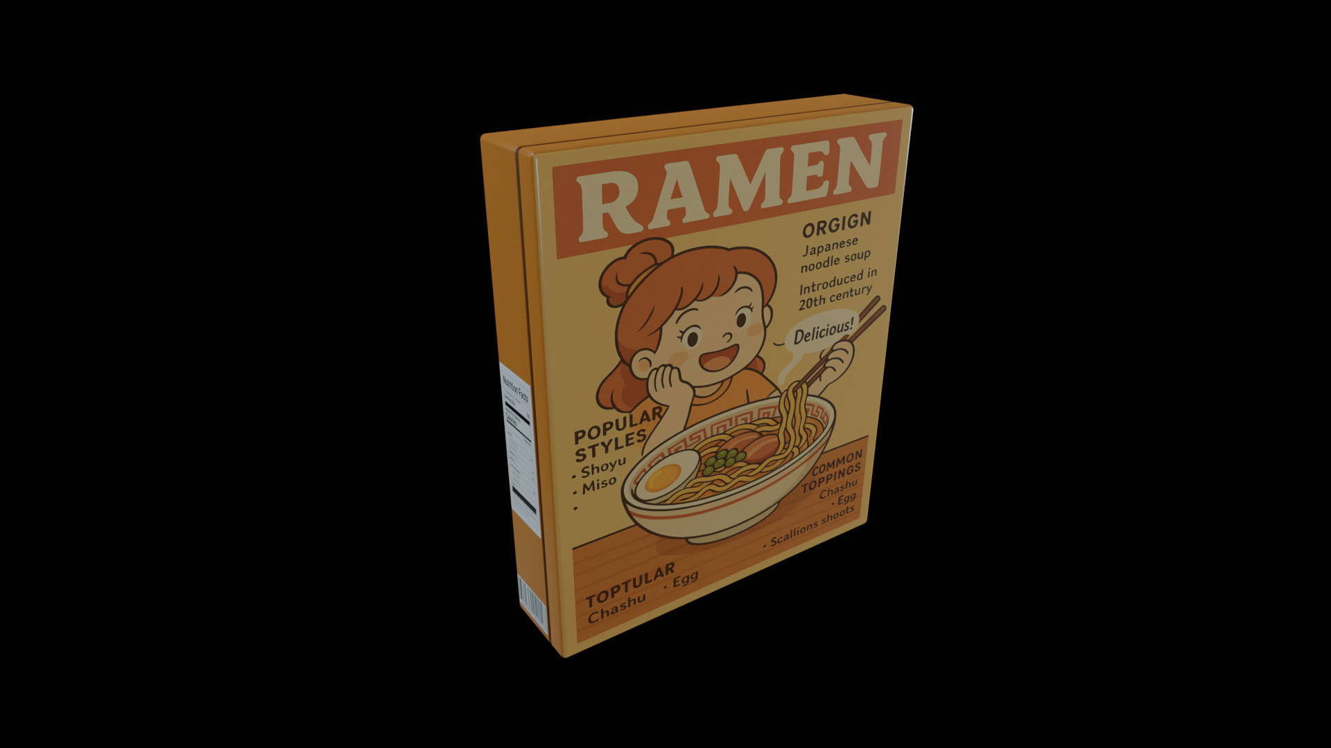 Instant Noodles - GAME READY PBR Low-poly 3D model Low-poly 3D model_5