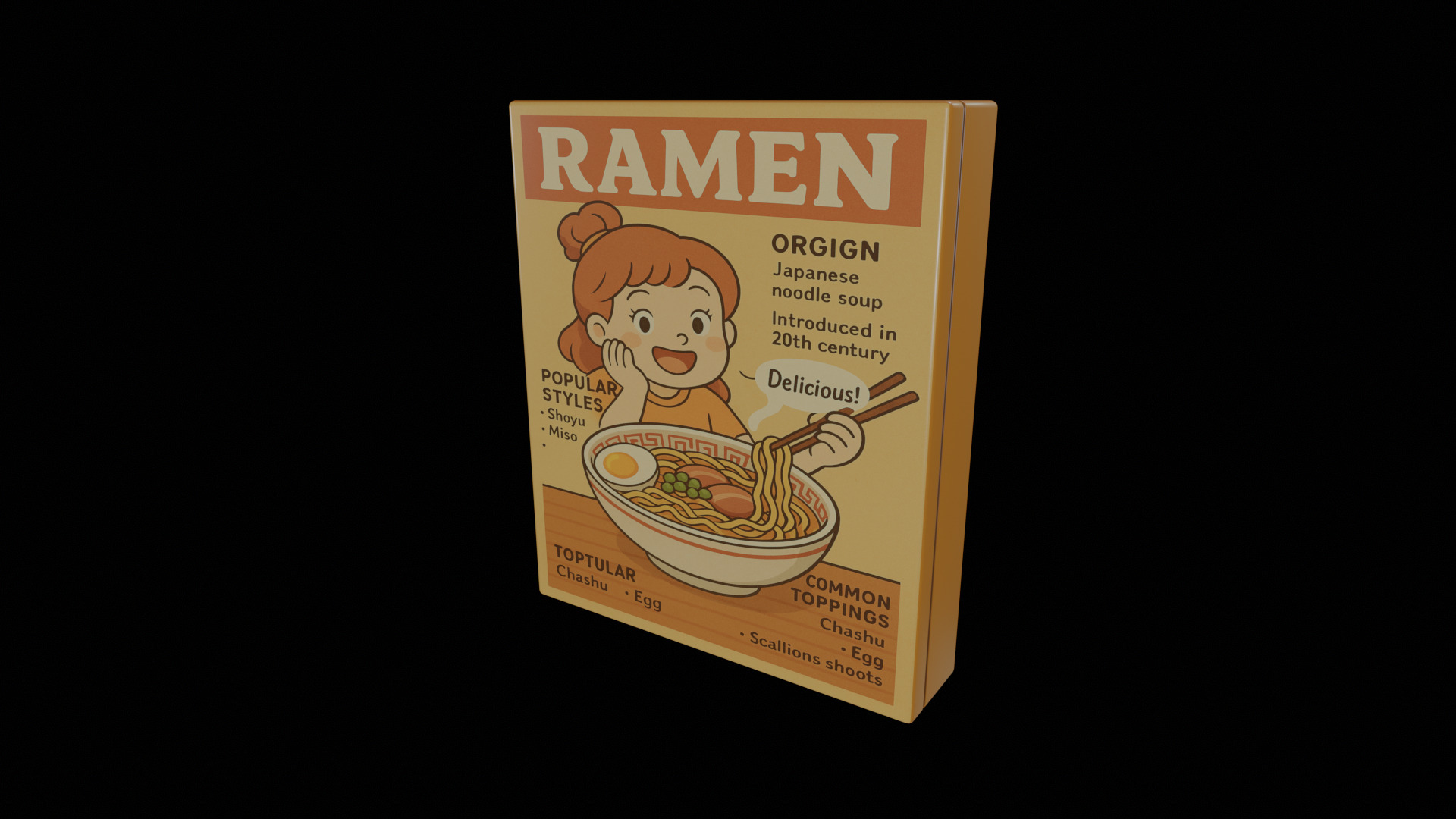 Instant Noodles - GAME READY PBR Low-poly 3D model Low-poly 3D model_2