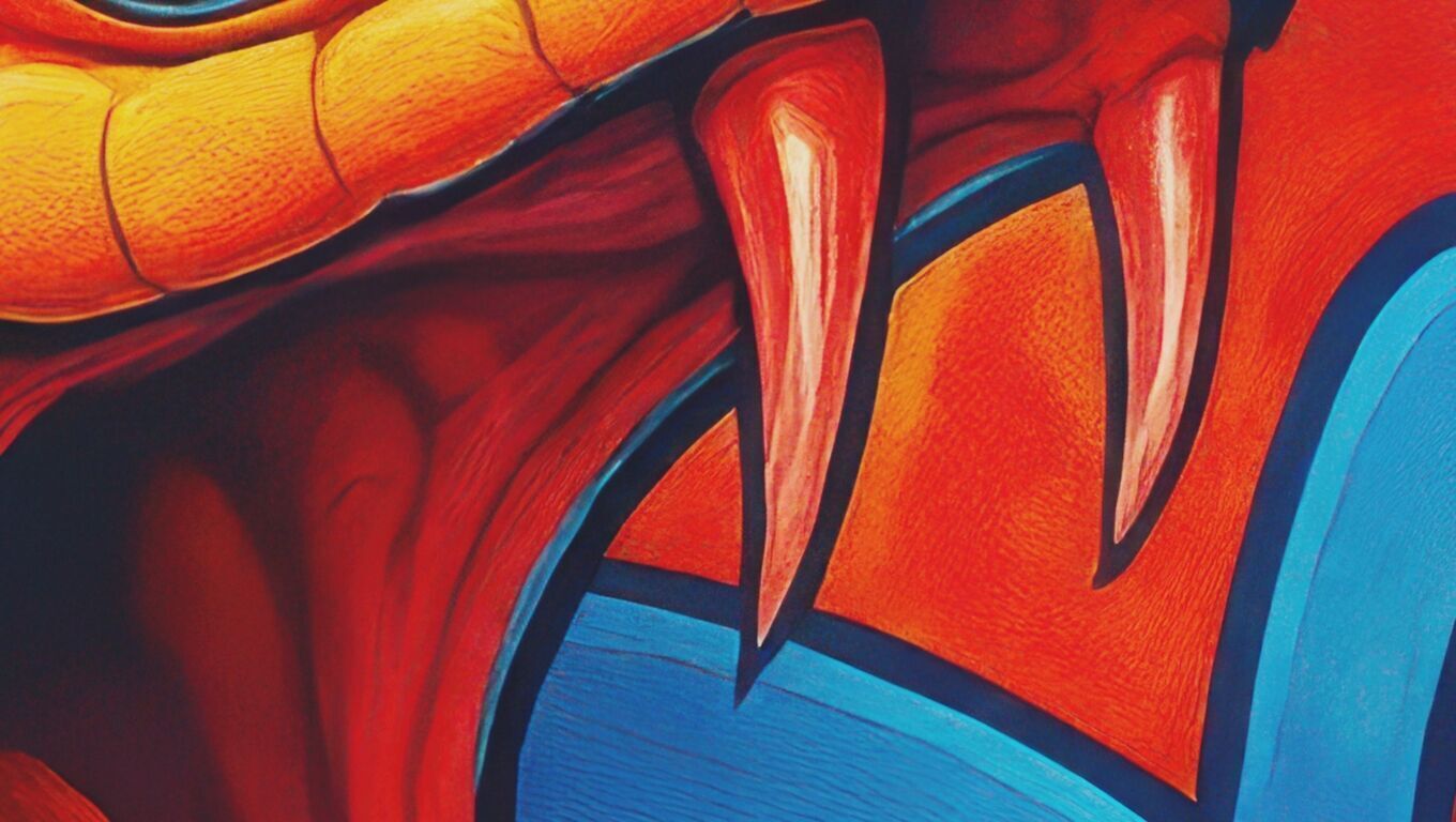 16K Base Color Texture Dog and Serpent Mural Ultra HD Texture Texture_5