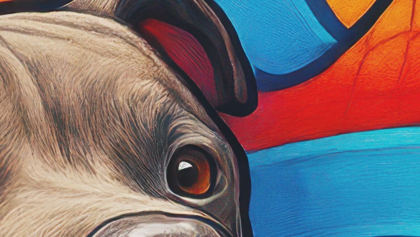 16K Base Color Texture Dog and Serpent Mural Ultra HD Texture Texture_12