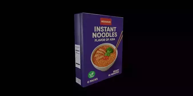 Instant Noodles - GAME READY PBR Low-poly 3D model