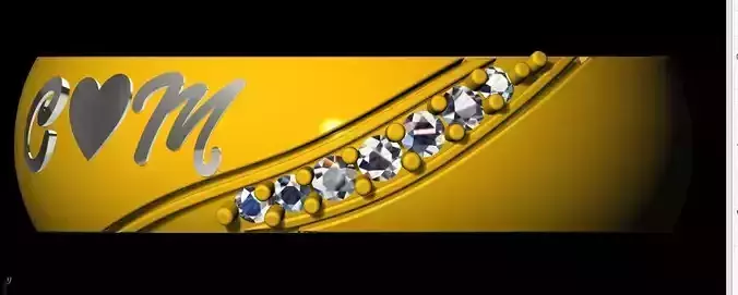 couple band ring 3dm file