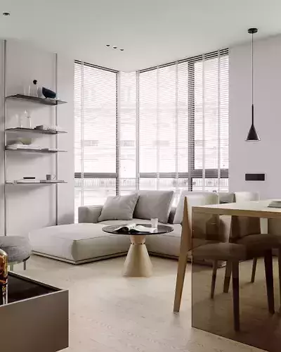 Simple living room scene