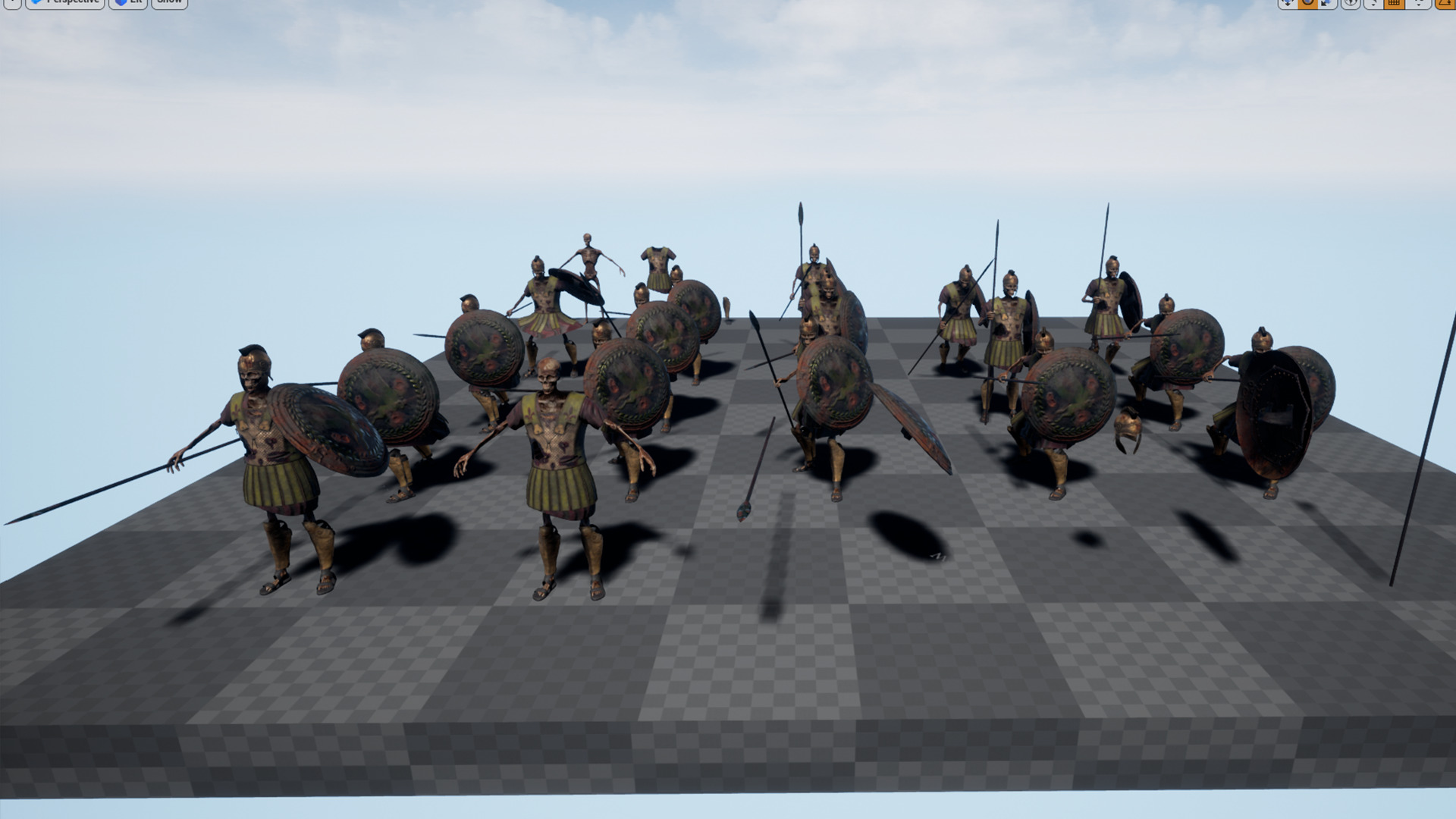 SKELETON Perioikoi Low-poly 3D model_14