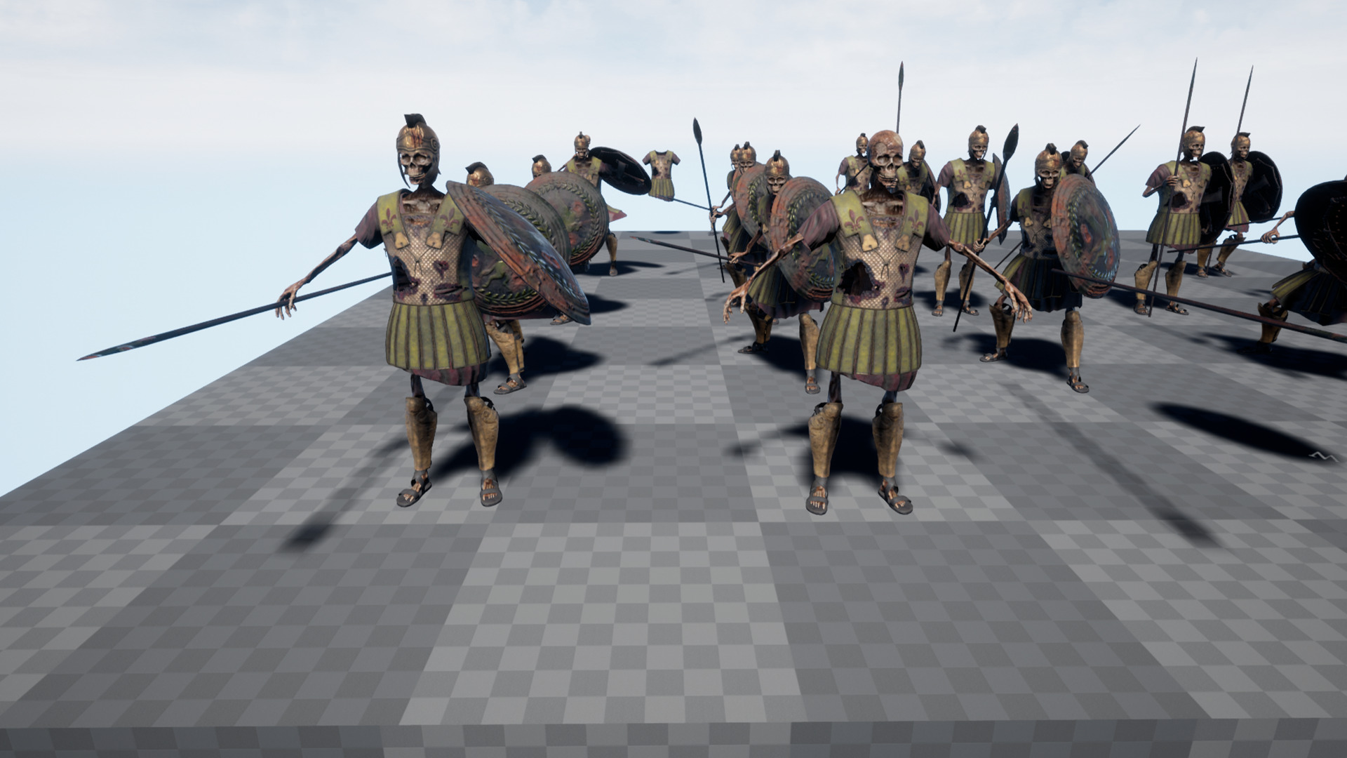 SKELETON Perioikoi Low-poly 3D model_16