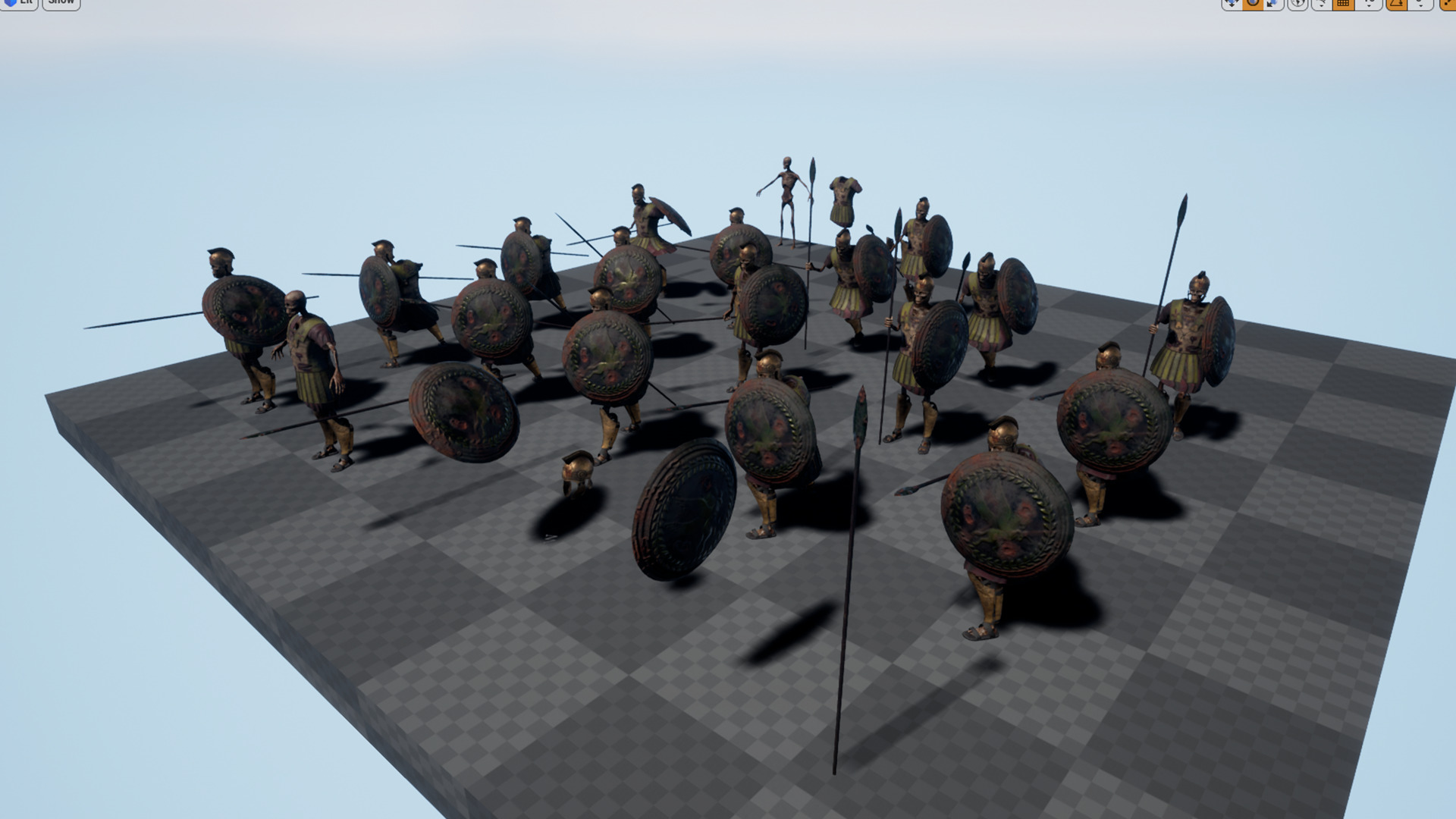 SKELETON Perioikoi Low-poly 3D model_13