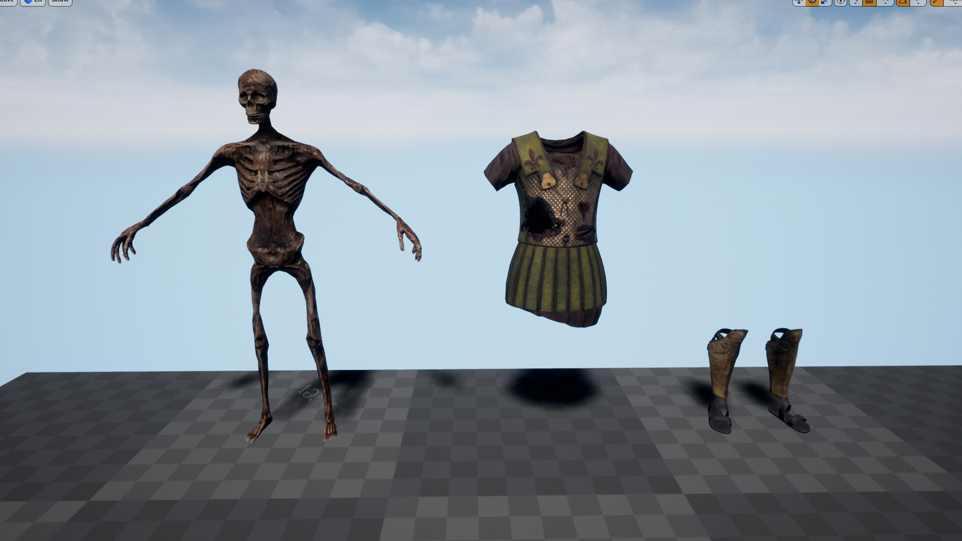SKELETON Perioikoi Low-poly 3D model_15