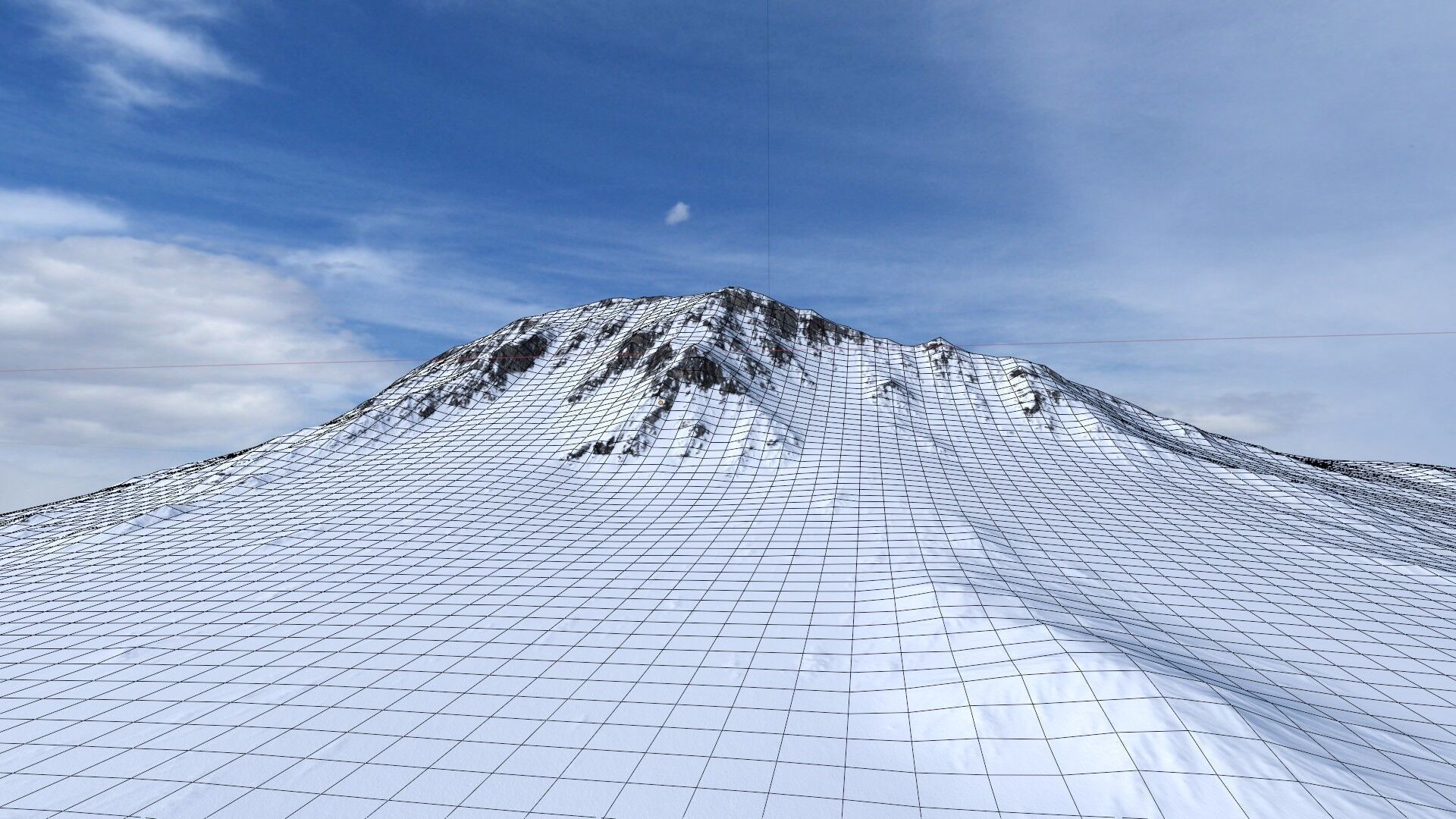 Snow Mountain 04 Low-poly 3D model_13