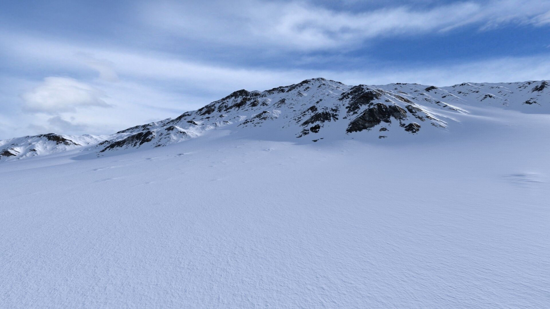 Snow Mountain 04 Low-poly 3D model_11
