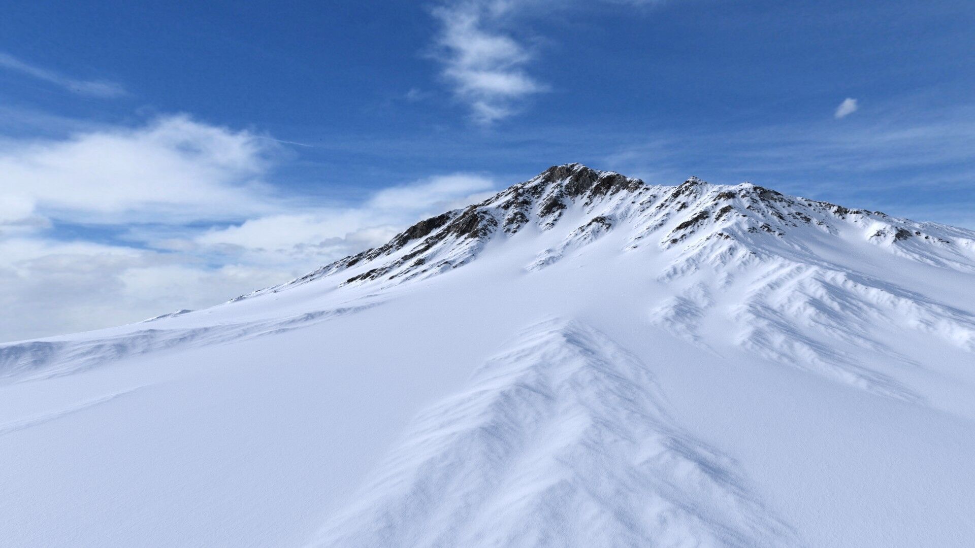 Snow Mountain 04 Low-poly 3D model_4